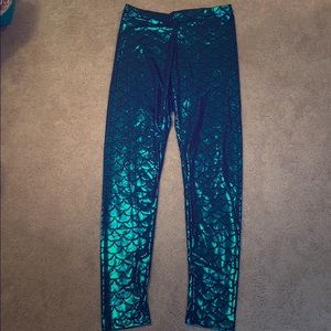 Mermaid leggings NEVER WORN
